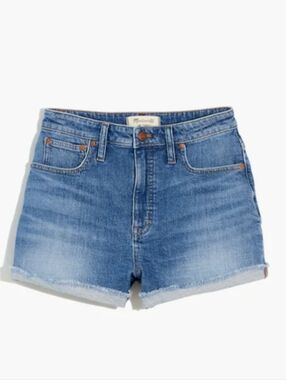 Madewell Curvy High-Rise Denim Jean Shorts in Lavista Medium Wash Women's 28